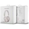 GUESS PU koža 4G Triangle Logo Bluetooth stereo slúchadlá ružová