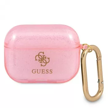 Guess GUAPUCG4GP puzdro pre AirPods Pro ružová glitter kolekcia