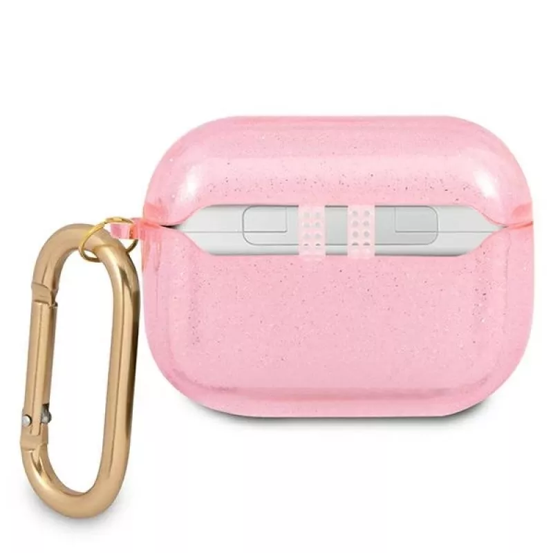 Guess GUAPUCG4GP puzdro pre AirPods Pro ružová glitter kolekcia