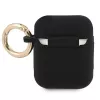 Guess GUA2SSSK puzdro pre AirPods 1/2 čierna silikón Vintage Script