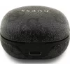 Guess 4G Classic Metal Logo True Wireless Bluetooth slúchadlá s ENC a nabíjacím puzdrom, čierna