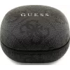 Guess 4G Classic Metal Logo True Wireless Bluetooth slúchadlá s ENC a nabíjacím puzdrom, čierna