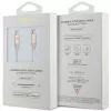GUESS GUCCLALRGDD USB-C na USB-C kábel 1,5 m rýchlonabíjanie svetlozlatá s razeným logom