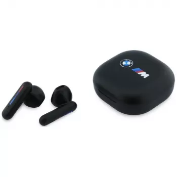 BMW TWS Bluetooth slúchadlá s ENC a potlačeným logom - čierna