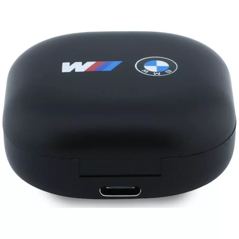 BMW TWS Bluetooth slúchadlá s ENC a potlačeným logom - čierna