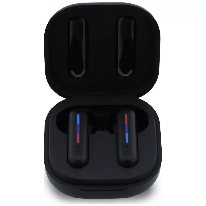 BMW TWS Bluetooth slúchadlá s ENC a potlačeným logom - čierna