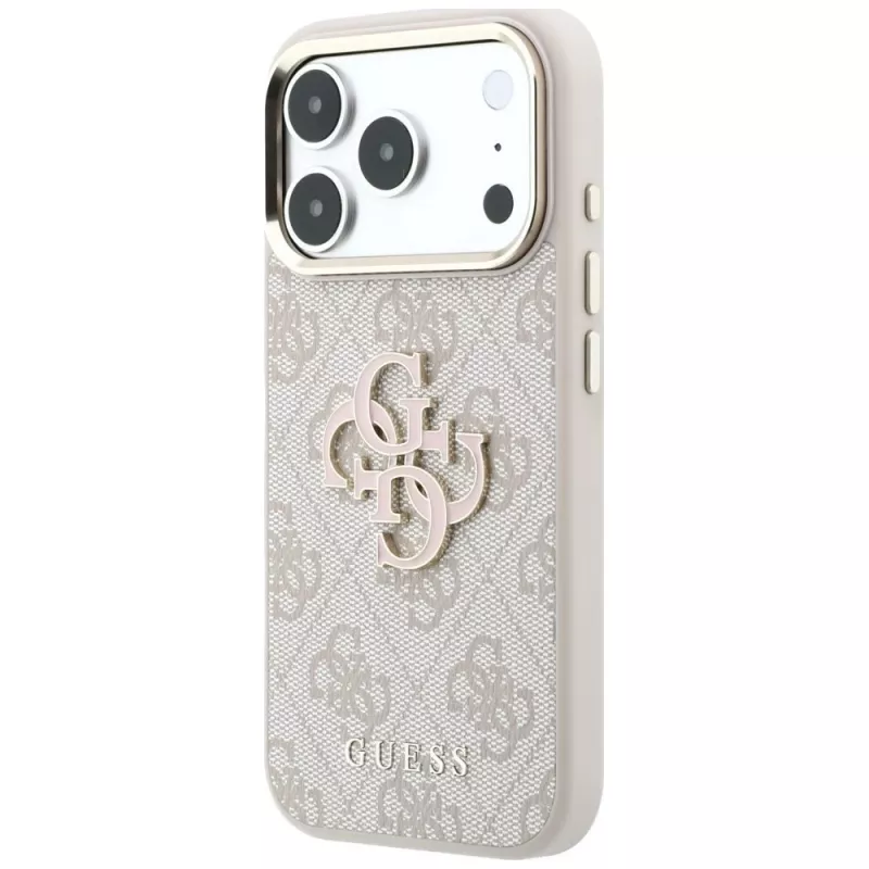 GUESS 4G & Big Resin Logo puzdro pre iPhone 17 Pro / 18 Pro - ružová