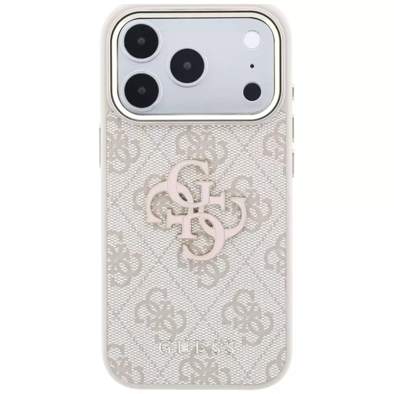 GUESS 4G & Big Resin Logo puzdro pre iPhone 17 Pro / 18 Pro - ružová