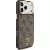 GUESS 4G Triangle Logo MagSafe puzdro pre iPhone 17 Pro Max - hnedá & zlatá