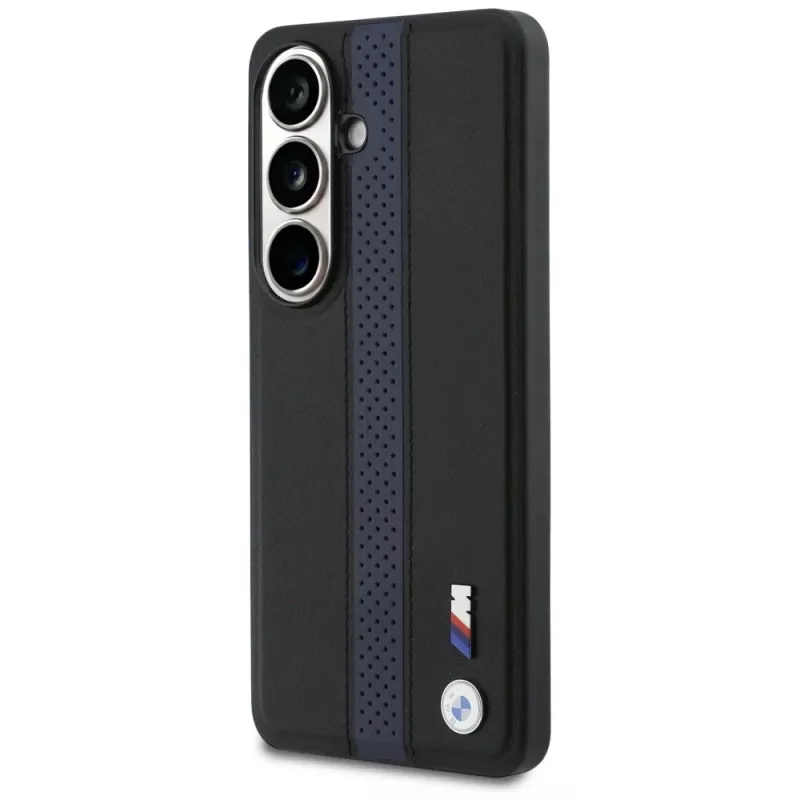 BMW Perforated Stripe Logo MagSafe puzdro pre Samsung Galaxy S26 - modrá