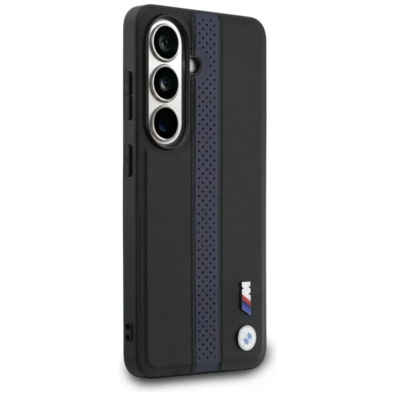 BMW Perforated Stripe Logo MagSafe puzdro pre Samsung Galaxy S26 - modrá
