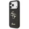 GUESS Fixed Glitter Big 4G puzdro pre iPhone 18 Pro / 17 Pro - čierna