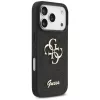 GUESS Fixed Glitter Big 4G puzdro pre iPhone 18 Pro / 17 Pro - čierna