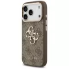 GUESS 4G Big Classic Logo puzdro pre iPhone 17 Pro / 18 Pro - hnedá a zlatá