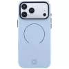 Mercedes kožené 3D MagSafe puzdro pre iPhone 18 Pro Max / 17 Pro Max - modrá