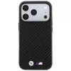 BMW M Carbon Metal Logo MagSafe puzdro pre iPhone 18 Pro / 17 Pro – čierna