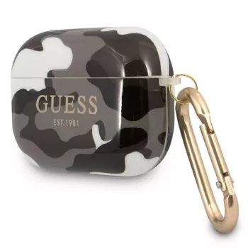Guess GUAPUCAMG puzdro pre AirPods Pro čierna Camo kolekcia