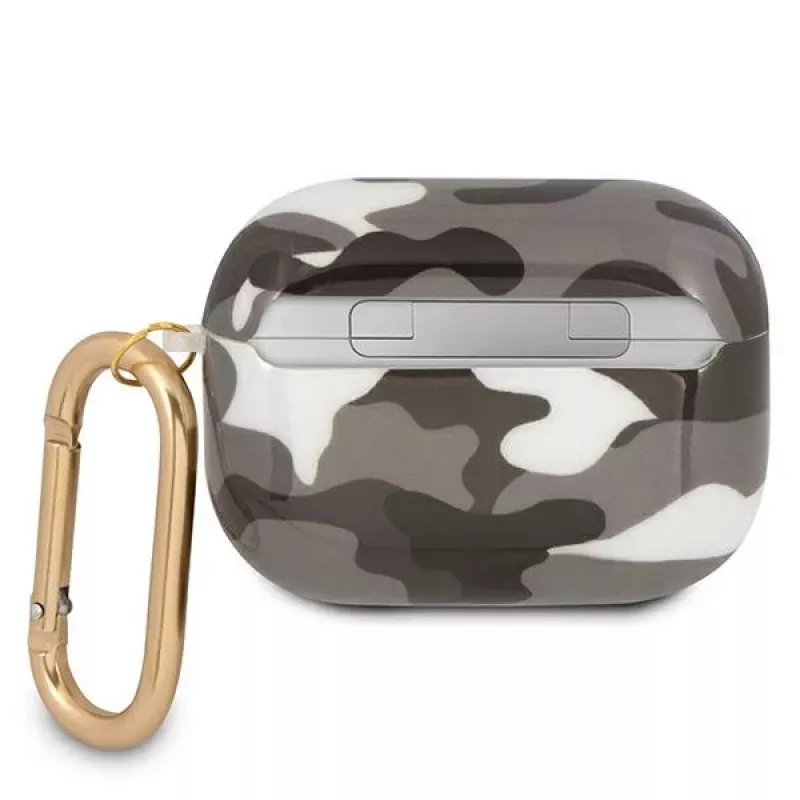 Guess GUAPUCAMG puzdro pre AirPods Pro čierna Camo kolekcia