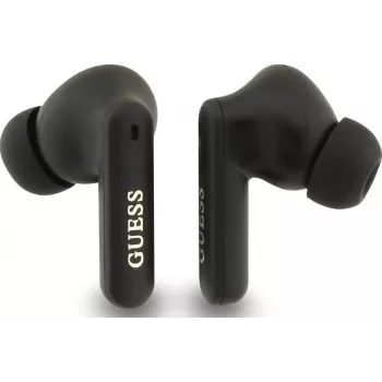 GUESS 4G Classic Metal Logo True Wireless Bluetooth slúchadlá s ENC a nabíjacím puzdrom, modrá