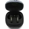 GUESS 4G Classic Metal Logo True Wireless Bluetooth slúchadlá s ENC a nabíjacím puzdrom, modrá