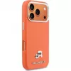 Karl Lagerfeld Karl & Choupette Head Pins Saffiano MagSafe puzdro pre iPhone 17 Pro Max – oranžová