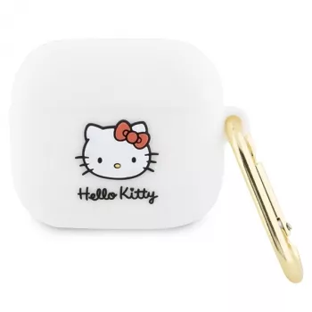 Hello Kitty HKA33DKHSH puzdro pre AirPods 3 biela silikón 3D Kitty hlava