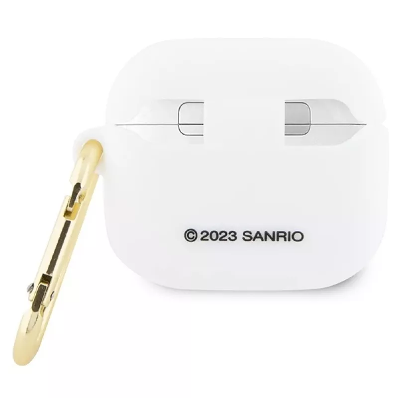 Hello Kitty HKA33DKHSH puzdro pre AirPods 3 biela silikón 3D Kitty hlava