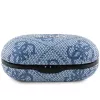 GUESS GUTWSP4EGB True Wireless Bluetooth slúchadlá s nabíjacím dockom, ENC, modrý kov