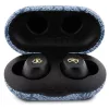 GUESS GUTWSP4EGB True Wireless Bluetooth slúchadlá s nabíjacím dockom, ENC, modrý kov