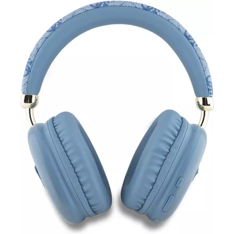 GUESS 4G Triangle Logo bezdrôtové over-ear slúchadlá Bluetooth 5.3 modré