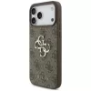 GUESS 4G Big Logo zadné puzdro pre Apple iPhone 17 Pro / 18 Pro - hnedá