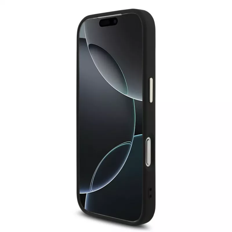 GUESS 4G Big Classic Logo puzdro pre iPhone 18 Pro Max / 17 Pro Max - čierna a zlatá