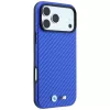 BMW M Carbon Metal Logo MagSafe puzdro pre iPhone 18 Pro Max / 17 Pro Max - modrá