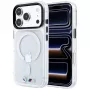 BMW M IML lesklé kovové logo & ozdobné lišty MagSafe puzdro pre iPhone 18 Pro / 17 Pro - transparentná