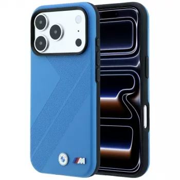 BMW M Tire Track Metal Logo MagSafe puzdro pre iPhone 18 Pro / 17 Pro - modrá