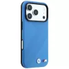 BMW M Tire Track Metal Logo MagSafe puzdro pre iPhone 18 Pro / 17 Pro - modrá
