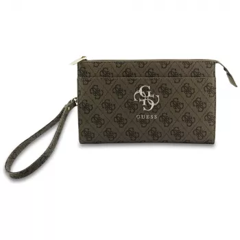 Guess Phone Pouch 4G Big Logo – hnedá crossbody taška s priehradkami na karty