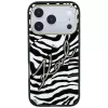 Karl Lagerfeld IML Signature Zebra Glitter MagSafe puzdro pre iPhone 18 Pro Max / 17 Pro Max – zlatá