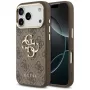 GUESS 4G Big Logo Classic puzdro na telefón pre iPhone 17 Pro Max / 18 Pro Max – hnedá a zlatá