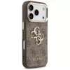 GUESS 4G Big Logo Classic puzdro na telefón pre iPhone 17 Pro Max / 18 Pro Max – hnedá a zlatá