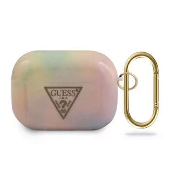 GUESS puzdro pre AirPods Pro ružová kolekcia Tie & Dye