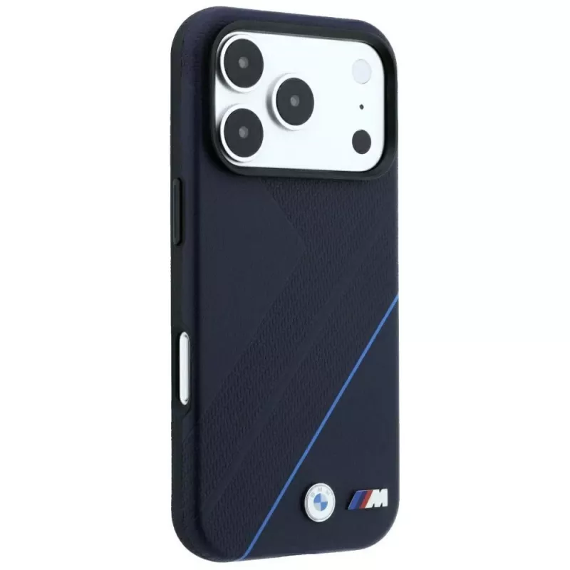 BMW M Tire Track Blue Line MagSafe puzdro pre iPhone 18 Pro Max / 17 Pro Max – námornícka modrá