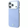 BMW Signature Inclined Deboss Letters MagSafe puzdro pre iPhone 18 Pro / 17 Pro – modrá