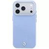BMW Signature Inclined Deboss Letters MagSafe puzdro pre iPhone 18 Pro / 17 Pro – modrá