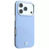 BMW Signature Inclined Deboss Letters MagSafe puzdro pre iPhone 18 Pro / 17 Pro – modrá