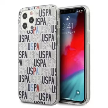 U.S. Polo Assn. Logo Mania puzdro pre iPhone 12/12 Pro – biela