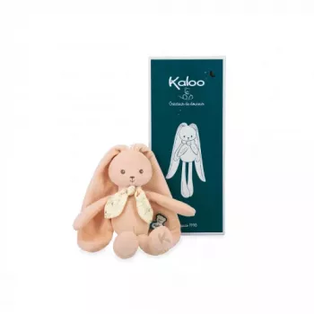Kaloo Lapinoo broskyňový plyšový zajac 25 cm v darčekovej krabici