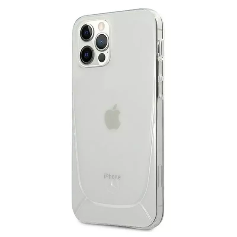 Mercedes-Benz Transparent Line pevné puzdro pre iPhone 12 Pro Max 6,7 palca – transparentné