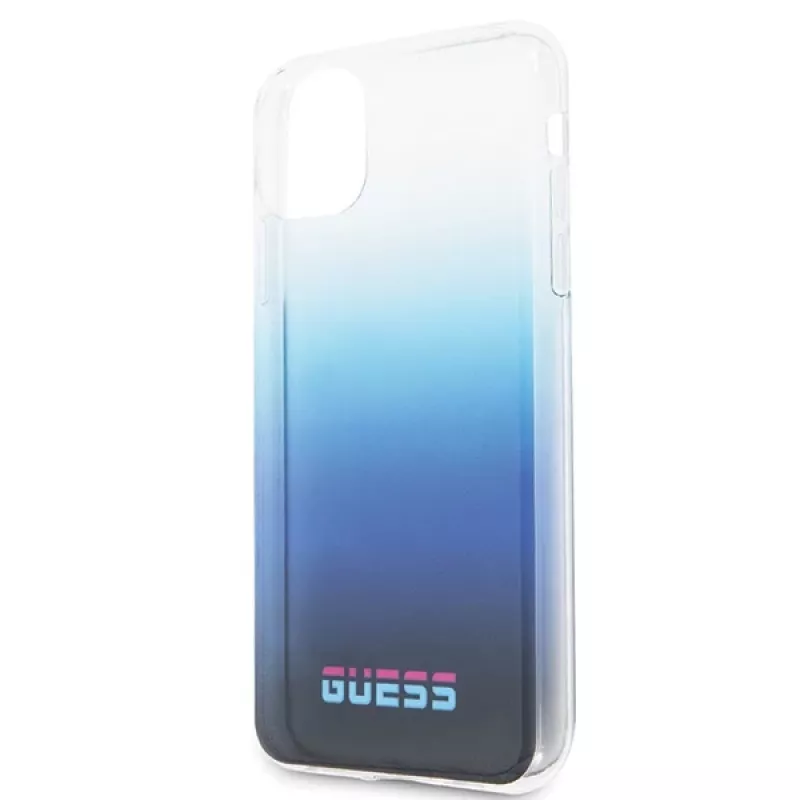 GUESS California Gradient Blue pevné puzdro pre Apple iPhone 11 Pro Max
