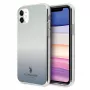 U.S. POLO ASSN. USHCN61TRDGLB zadné puzdro pre iPhone 11 s modrým gradientovým vzorom